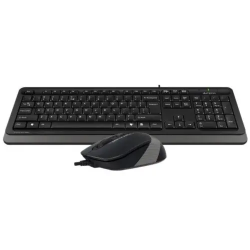 A4tech Kit Tastatura si Mouse A4TECH F1010, USB, Negru/Gri