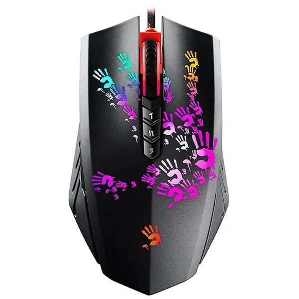 A4tech Mouse gaming cu fir, A4Tech,Bloody Blazing A60, USB Type-A , Optical, 6200 DPI, Multicolor