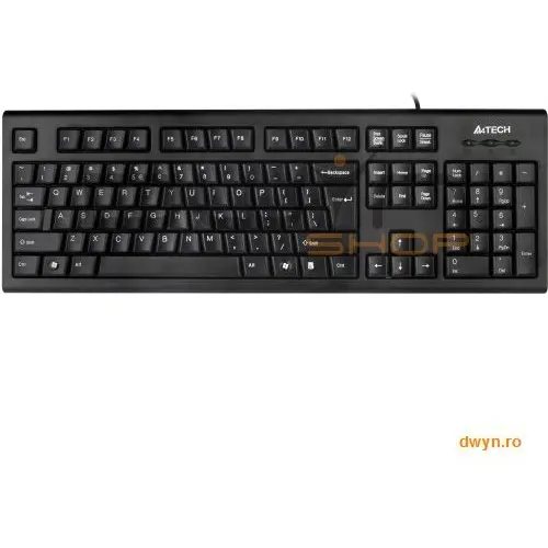 A4tech TASTATURA A4TECH USB, Comfort Round (taste rotunjite), A-Shape, Black