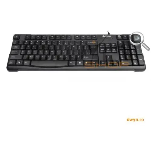 A4tech TASTATURA A4TECH USB, Comfort Round (taste rotunjite), Black