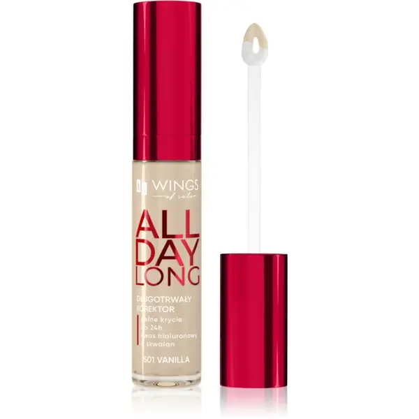 AA Wings of Color All Day Long Long Lasting Concealer corector lichid culoare 501 Vanilla 6.2 g