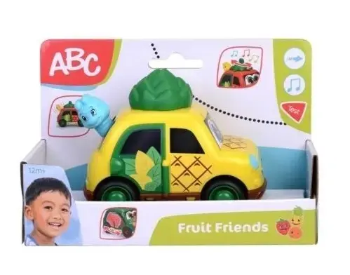 Abc Fruit Friends Masinuta Ananas 12cm