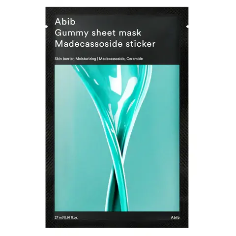 Abib - Gummy Sheet Mask Madecassoside Sticker, 27ml, 1 piece