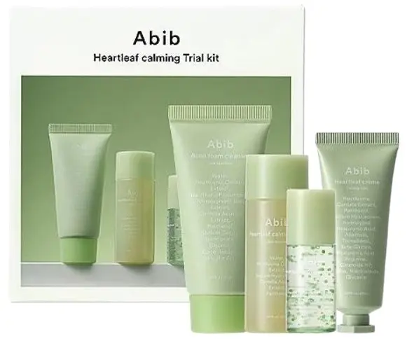 Abib Heartleaf Kit de calmare a pielii, 4 piese