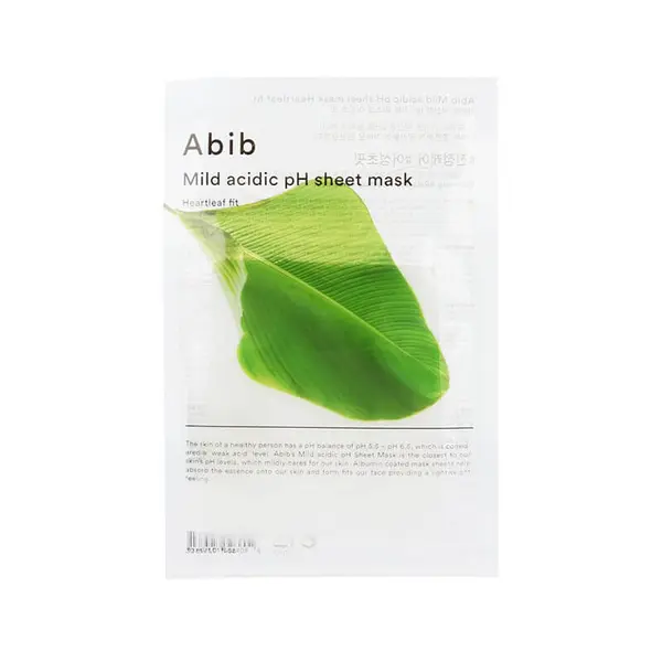 Abib - Mild Acidic pH Sheet Mask Heartleaf Fit, 30ml, 1 piece