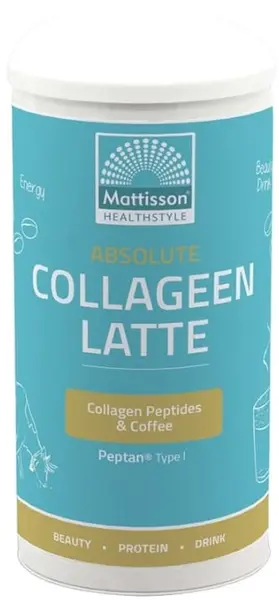 Absolute Collagen Latte, cappuccino, 180 g, Mattisson Healthstyle