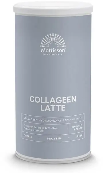 Absolute Collagen Latte, cappuccino, 180 g, Mattisson Healthstyle