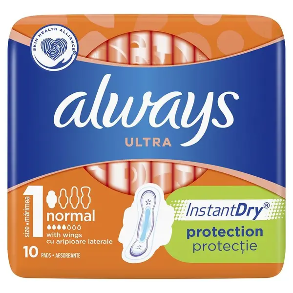 Absorbante Always Ultra Normal, P&G | 10 bucati