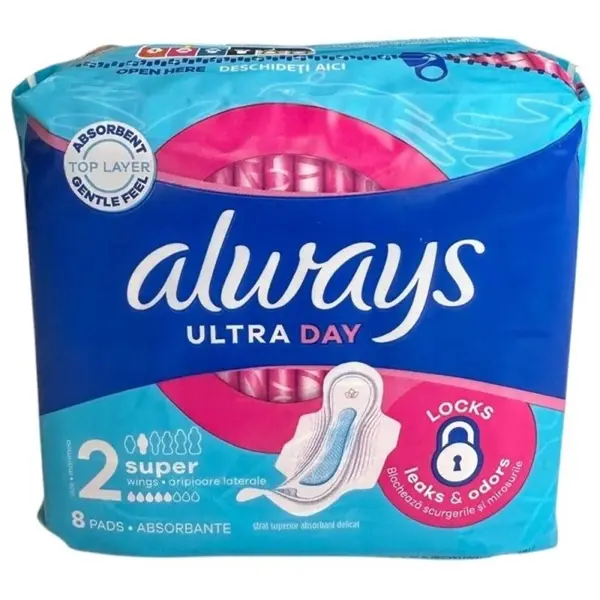 Absorbante Always Ultra Super, 8 Bucati