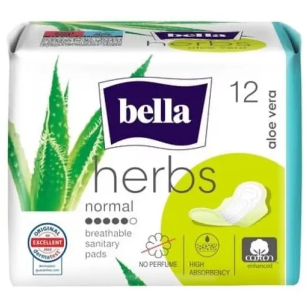 Absorbante Igienice Bella, Bumbac, cu Aripioare, Respirabile, Alb, 12 Bucati