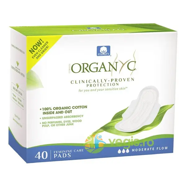 Absorbante Intime din Bumbac Organic pentru Zi 40buc