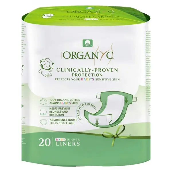 Absorbante Organice din Bumbac pentru Scutece, 20 Bucati, Organyc