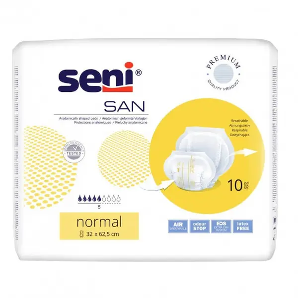 Absorbante pentru incontinenta Normal, 10 bucati, Seni