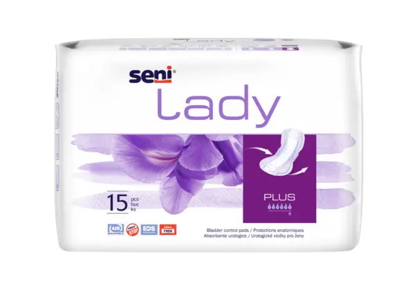 Absorbante pentru incontinenta Seni Lady Plus, 15 bucati, Seni