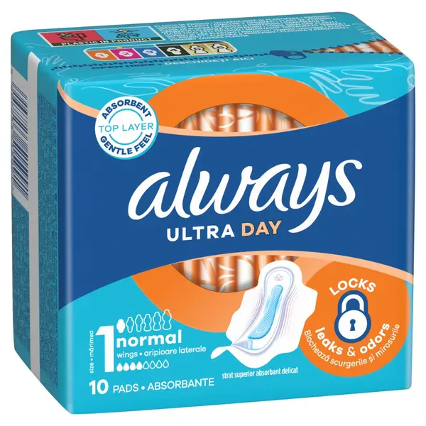 Absorbante Ultra Day Normal, 10 bucati, Always