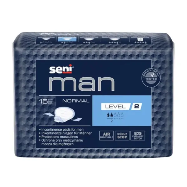 Absorbante Urologice pentru Barbati Seni Man Normal, Level 2, 15 Bucati