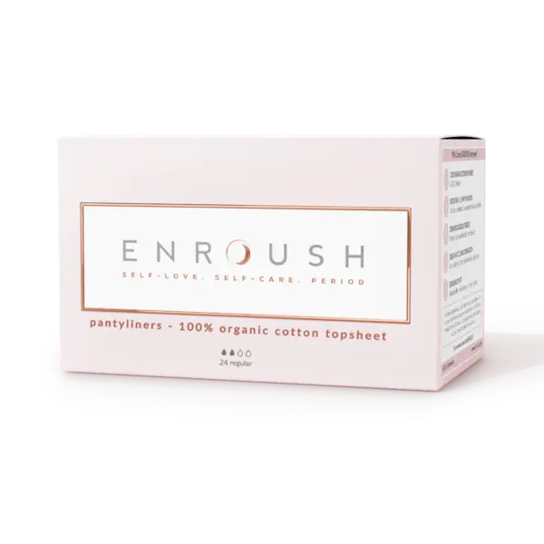 Absorbante zilnice din bumbac Organic, 24 bucati, Enroush