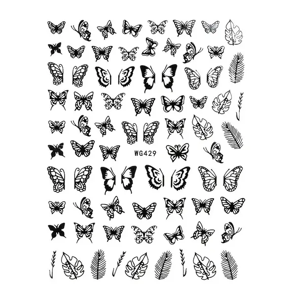 Abtibild Unghii SensoPRO Milano Secret Butterfly, model WG429