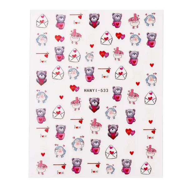 Abtibild Unghii SensoPRO Milano - Teddy Romance