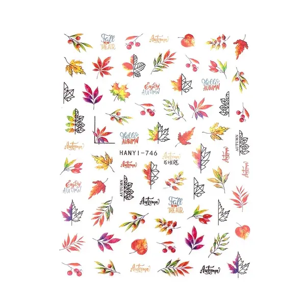 Abtibild Unghii SensoPRO Milano - Vibrant Leaves