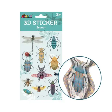 Abtibilduri 3D - Insecte, colectia Creatii Naturale