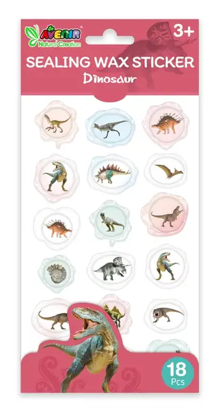 Abtibilduri imitatie sigiliu - Dinozauri, colectia Creatii Naturale