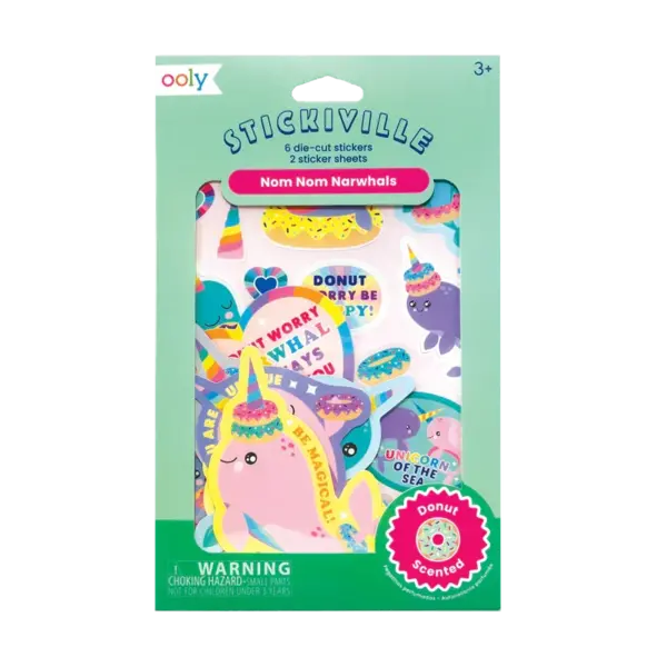 Abtibilduri parfumate - Stickiville Nom Nom Narwhals