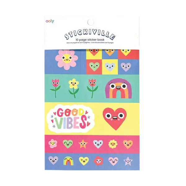 Abtibilduri Stickiville Happy Hearts - 10 pagini