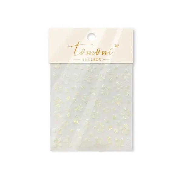 Abtibilduri unghii 3D Marquise, STICKER03, Galben