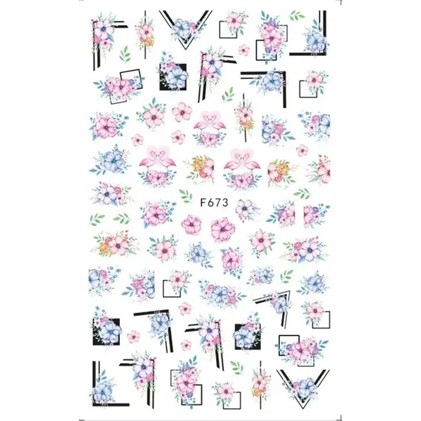 Abtibilduri unghii Marquise, STICKER25, Multicolor