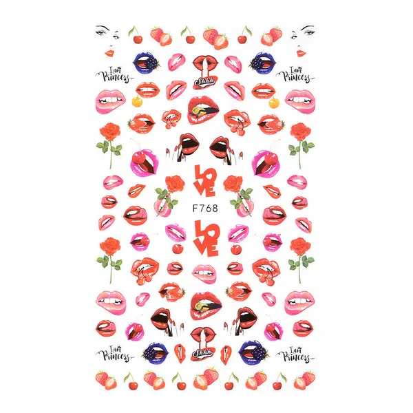 Abtibilduri Unghii SensoPRO Milano Kiss & Love, model F768