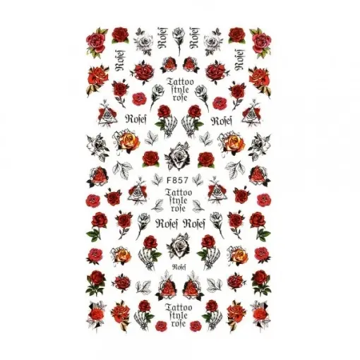 Abtibilduri Unghii SensoPRO Milano Rose Day, model F857