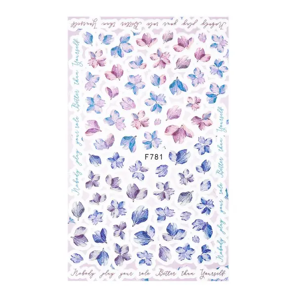 Abtibilduri Unghii SensoPRO Milano Soft Flowers, model F781