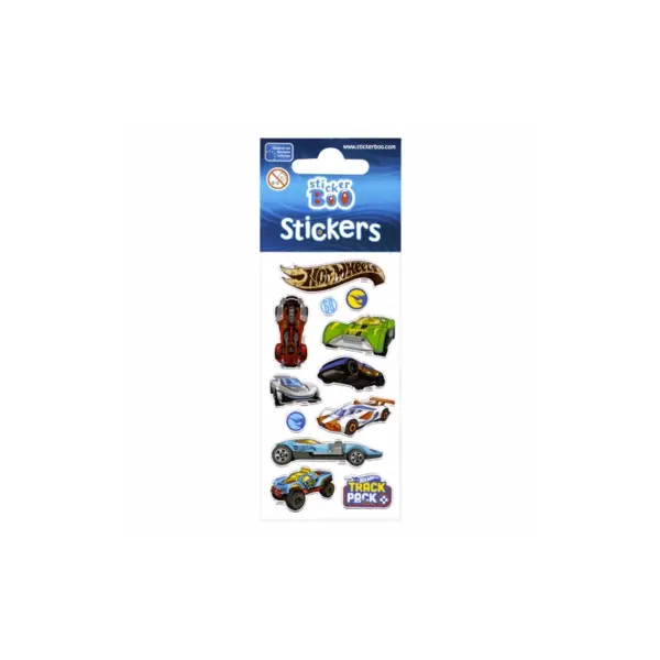 Abtibilduri vehicule Hot Wheels pentru copii,dimensiuni diferite,10 bucati set