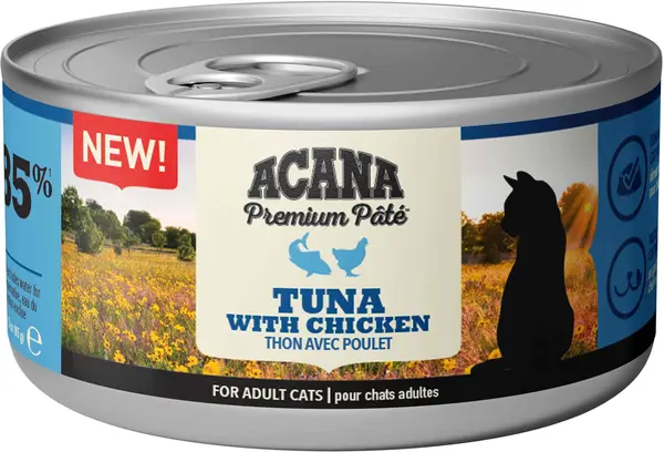 ACANA Conservă pentru pisici, cu Ton şi Pui 85 g