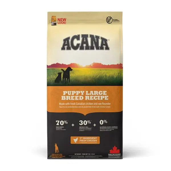 ACANA Heritage Puppy Large Breed, hrană uscată fără cereale câini junior 17kg