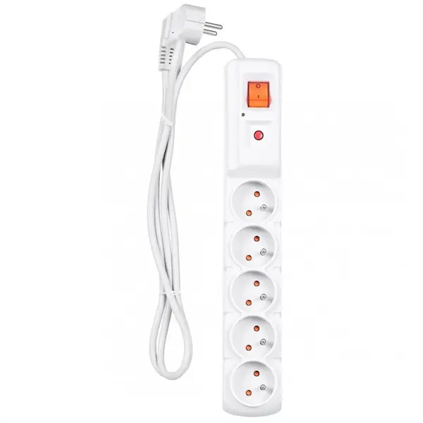 Acar Prelungitor, HSK Data, 1.5 m, 2300 W, 10 A, Alb