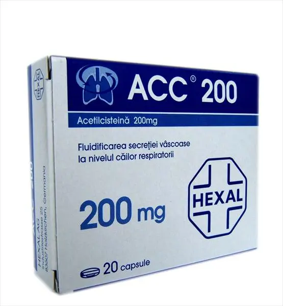 ACC 200 MG CAPSULE X 20