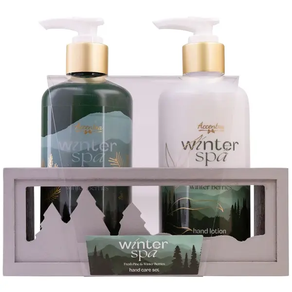 Accentra Winter Spa set cadou de maini parfum Fresh Pine & Winter Berries