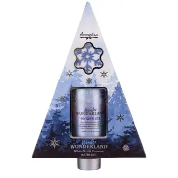 Accentra Winter Wonderland White Tea & Coconut set cadou pentru baie parfum White Tea & Coconut