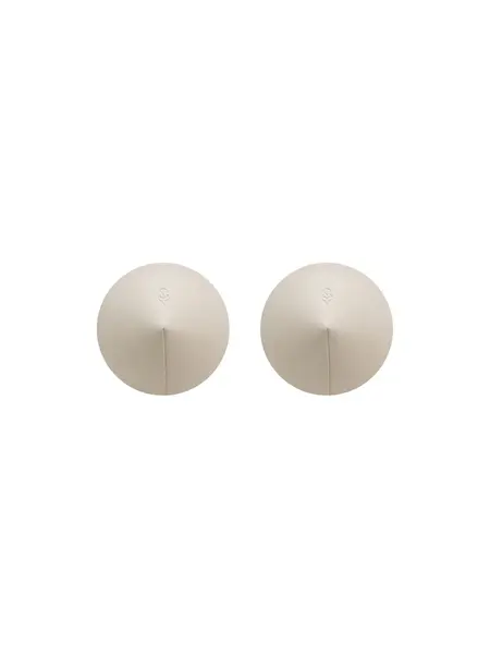 Accesorii autoadezive pentru sani confectionate din piele naturala Sublimie w Alb