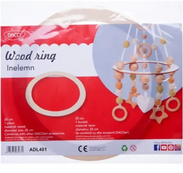 Accesorii craft - Inele de lemn | Daco