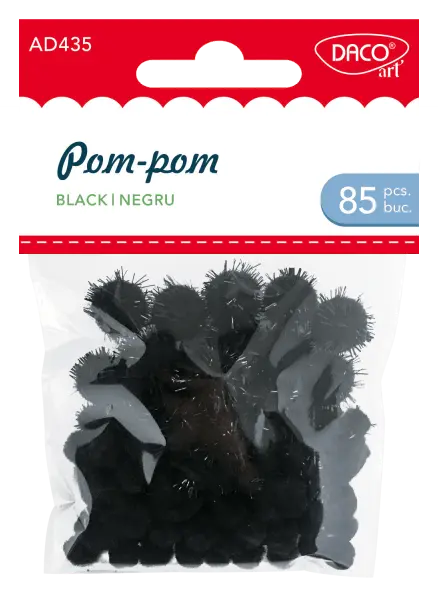 Accesorii craft - Pop-Pom - Negru | Daco