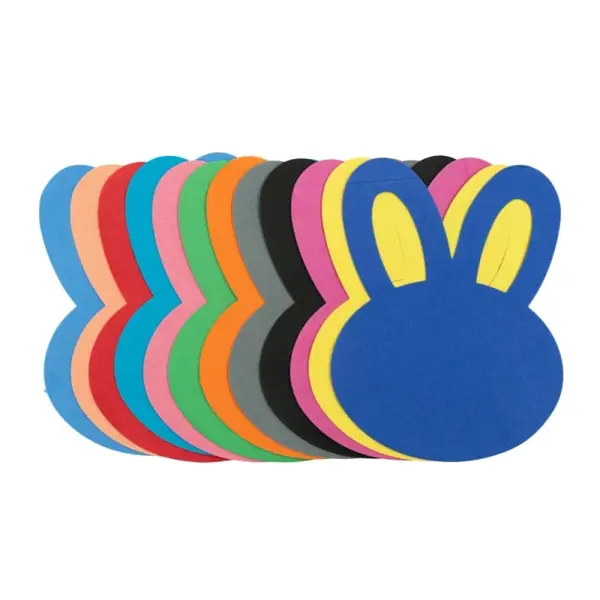Accesorii creatie hartie gumata,urechi iepuras,14x15,grosime 1mm,12 bucati set