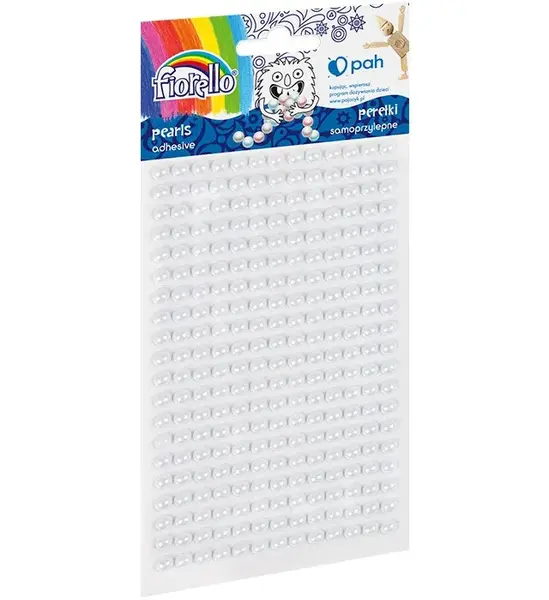 Accesorii creatie perle autoadezive,alb,6mm, 260 bucati