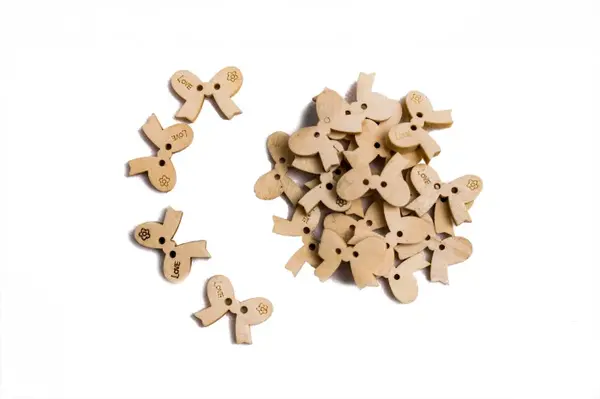 Accesorii pentru activitati crafts,lemn,fundita, 20g set