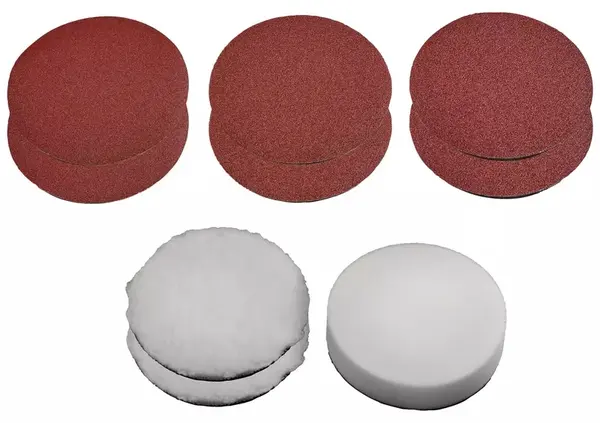 Accesorii pentru mașină de lustruit Einhell – 180 mm, 9 bucăți