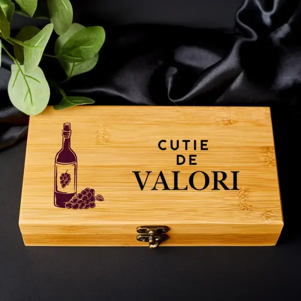 Accesorii pentru vin personalizat - CUTIE DE VALORI