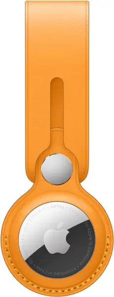 Accesoriu Apple - Leather Loop, pentru AirTag, California Poppy