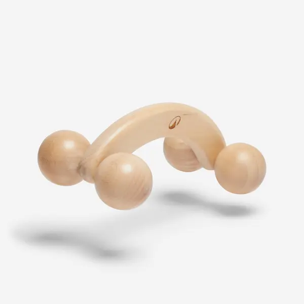 Accesoriu din lemn cu 4 bile, pentru masaj
